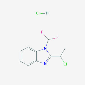 2-(1-Chloroethyl)-1-(difluoromethyl)benzimidazole hydrochloride图片