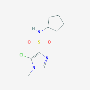 5-Chloro-N-cyclopentyl-1-methyl-1H-imidazole-4-sulfonamide图片