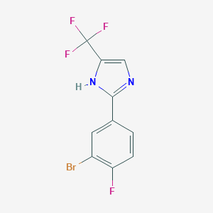2-(3-Bromo-4-fluorophenyl)-4-(trifluoromethyl)-1H-imidazole图片