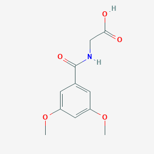 2-[(3,5-Dimethoxyphenyl)formamido]acetic Acid图片