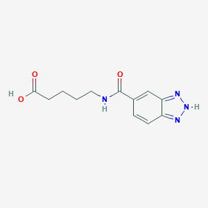 5-(1H-1,2,3-benzotriazol-5-ylformamido)pentanoic acid图片
