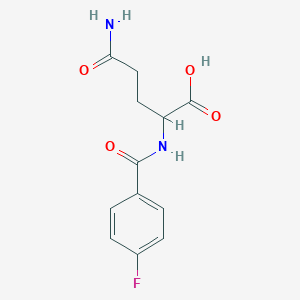 4-carbamoyl-2-[(4-fluorophenyl)formamido]butanoic acid图片