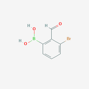 (3-Bromo-2-formylphenyl)boronic Acid图片