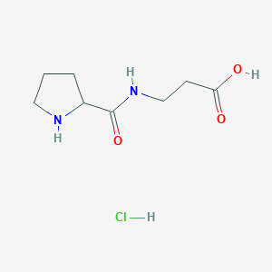 3-(pyrrolidin-2-ylformamido)propanoic acid hydrochloride图片