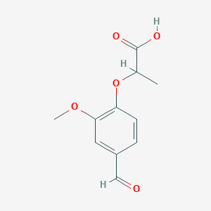 2-(4-Formyl-2-methoxyphenoxy)propanoic acid图片