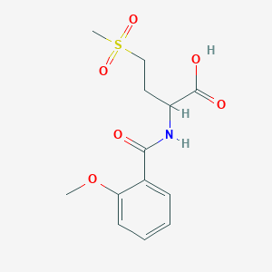 4-Methanesulfonyl-2-[(2-methoxyphenyl)formamido]butanoic Acid图片