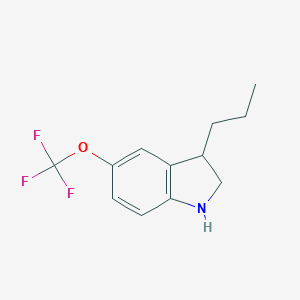 3-propyl-5-(trifluoromethoxy)-2,3-dihydro-1H-indole图片