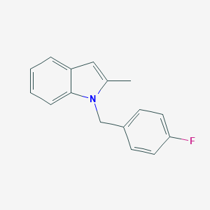 1-[(4-fluorophenyl)methyl]-2-methyl-1H-indole图片