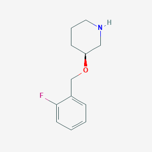 (3S)-3-[(2-fluorophenyl)methoxy]piperidine图片