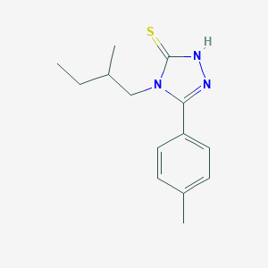 3H-1,2,4-Triazole-3-thione,2,4-dihydro-4-(2-methylbutyl)-5-(4-methylphenyl)-图片
