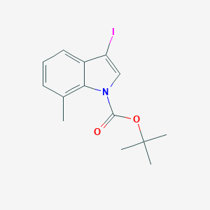 3-Iodo-7-methyl-1H-indole,N-BOC protected 98%图片