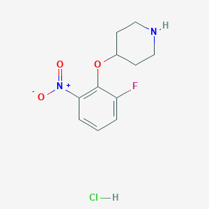 4-(2-Fluoro-6-nitrophenoxy)piperidine hydrochloride图片