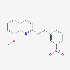 8-Methoxy-2-[2-(3-nitrophenyl)vinyl]quinoline图片