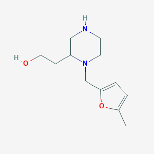 2-{1-[(5-methylfuran-2-yl)methyl]piperazin-2-yl}ethanol图片
