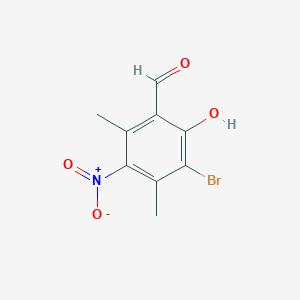 3-Bromo-2-hydroxy-4,6-dimethyl-5-nitro-benzaldehyde图片