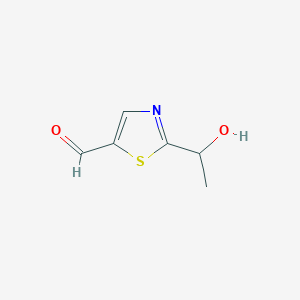 2-(1-hydroxyethyl)-1,3-thiazole-5-carbaldehyde图片