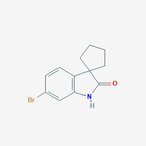 6'-Bromo-1',2'-dihydrospiro[cyclopentane-1,3'-indole]-2'-one图片