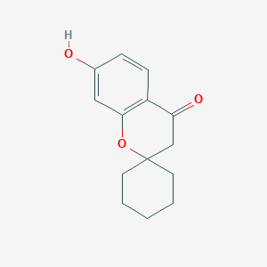 7-Hydroxy-3,4-dihydrospiro[1-benzopyran-2,1'-cyclohexane]-4-one图片