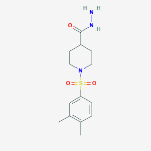 1-[(3,4-dimethylphenyl)sulfonyl]piperidine-4-carbohydrazide图片