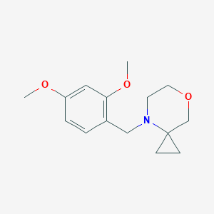 4-[(2,4-Dimethoxyphenyl)methyl]-7-oxa-4-azaspiro[2,5]octane图片