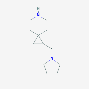 1-(Pyrrolidin-1-ylmethyl)-6-azaspiro[2,5]octane图片