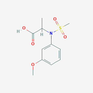N-(3-Methoxyphenyl)-N-(methylsulfonyl)alanineͼƬ