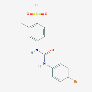 4-[3-(4-Bromophenyl)ureido]-2-methylbenzenesulfonyl chloride图片