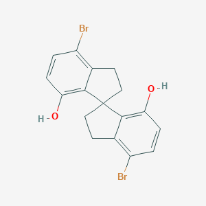 7,7'-Dibromo-3,3'-spirobi[1,2-dihydroindene]-4,4'-diol图片