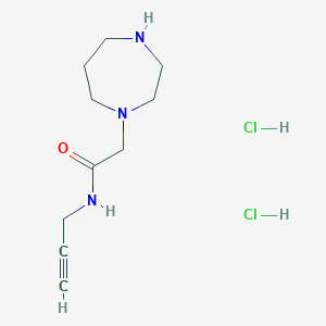 2-(1,4-diazepan-1-yl)-N-(prop-2-yn-1-yl)acetamide dihydrochloride图片