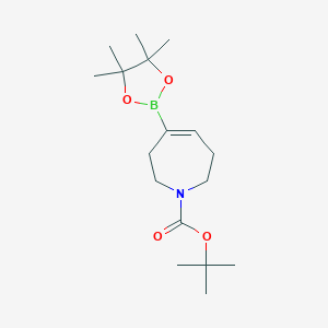tert-butyl4-(4,4,5,5-tetramethyl-1,3,2-dioxaborolan-2-yl)-2,3,6,7-tetrahydro-1H-azepine-1-carboxylate图片