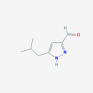 5-(2-methylpropyl)-1H-pyrazole-3-carbaldehyde图片
