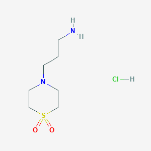 4-(3-Aminopropyl)-1lambda6-thiomorpholine-1,1-dione Hydrochloride图片