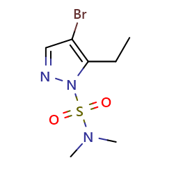4-bromo-5-ethyl-N,N-dimethyl-1H-pyrazole-1-sulfonamide图片