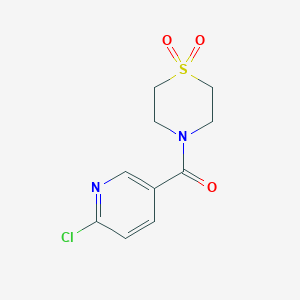 4-(6-Chloropyridine-3-carbonyl)-1lambda6-thiomorpholine-1,1-dione图片
