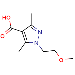 1-(2-methoxyethyl)-3,5-dimethyl-1H-pyrazole-4-carboxylicacid图片