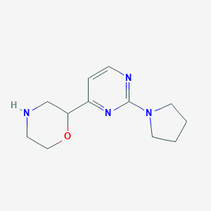2-[2-(Pyrrolidin-1-yl)pyrimidin-4-yl]morpholine图片