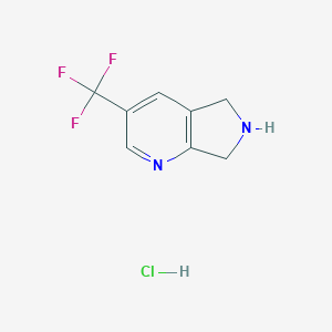 3-(trifluoromethyl)-5H,6H,7H-pyrrolo[3,4-b]pyridinehydrochloride图片