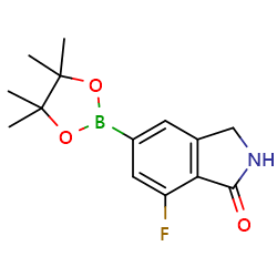 7-fluoro-1-oxoisoindoline-5-boronicacidpinacolester图片