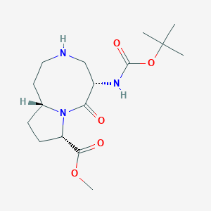 methyl(5S,8S,10aR)-5-{[(tert-butoxy)carbonyl]amino}-6-oxo-decahydropyrrolo[1,2-a][1,5]diazocine-8-carboxylate图片