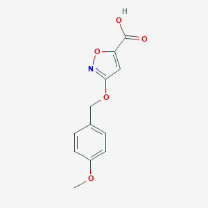 3-[(4-Methoxyphenyl)methoxy]-1,2-oxazole-5-carboxylicacid图片