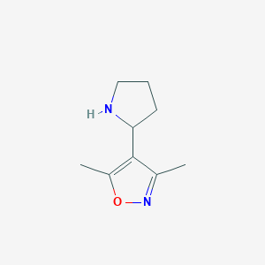 3,5-Dimethyl-4-pyrrolidin-2-ylisoxazole图片