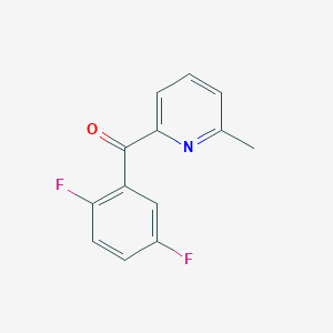 2-(2,5-Difluorobenzoyl)-6-methylpyridine图片