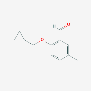 2-(Cyclopropylmethoxy)-5-methylbenzaldehyde图片