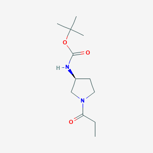 (S)-tert-Butyl 1-propionylpyrrolidin-3-ylcarbamate图片