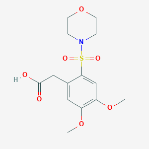 [4,5-Dimethoxy-2-(morpholine-4-sulfonyl)-phenyl]-acetic acid图片