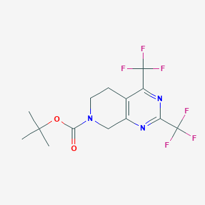 7-Boc-2,4-bis(trifluoromethyl)-5,6,7,8-tetrahydropyrido[3,4-d]pyrimidine图片
