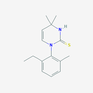 1-(2-Ethyl-6-methylphenyl)-4,4-dimethyl-1,4-dihydropyrimidine-2-thiol图片