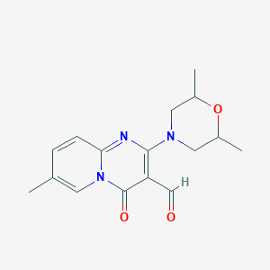 2-(2,6-dimethylmorpholin-4-yl)-7-methyl-4-oxo-4H-pyrido[1,2-a]pyrimidine-3-carbaldehyde图片