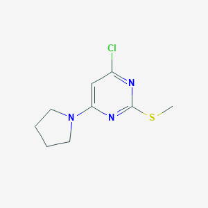 4-Chloro-2-(methylthio)-6-(pyrrolidin-1-yl)pyrimidineͼƬ