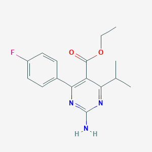 Ethyl 4-(4-Fluorophenyl)-6-isopropyl-2-amino-pyrimidine-5-carboxylate图片